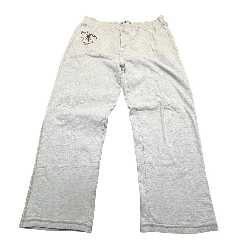 Aeropostale Aero Dorm Sweatpants‎ Mens XL Gray Lounge Athletic Logo Casual